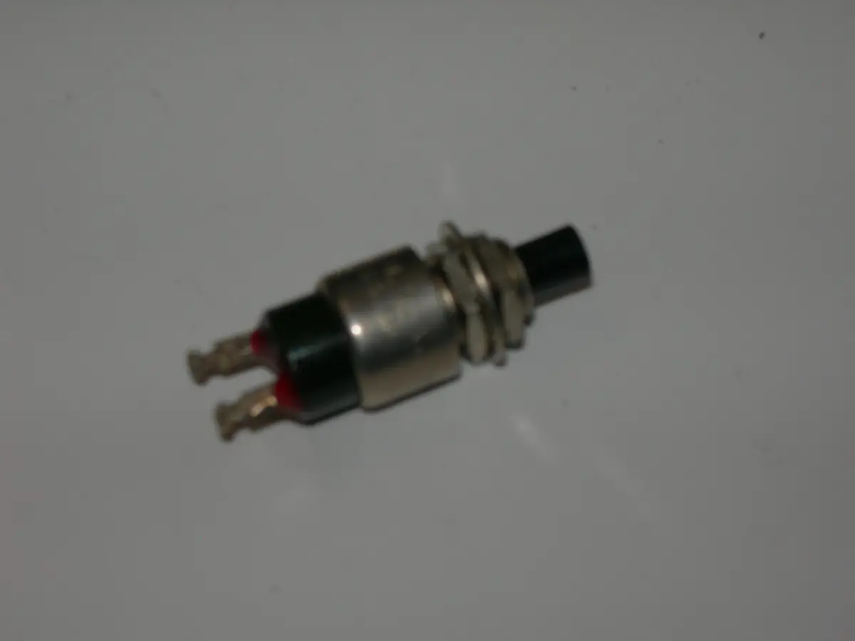 Switch, Push Button - Black - 1 Amp - 125 Volt - C & K 1