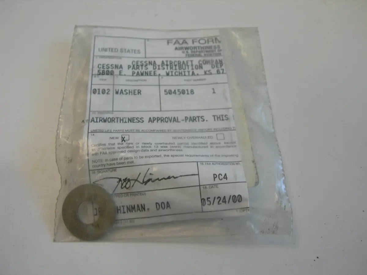 Washer, Flat - 5/16" Id - 3/4" Od - .032" Thick 1