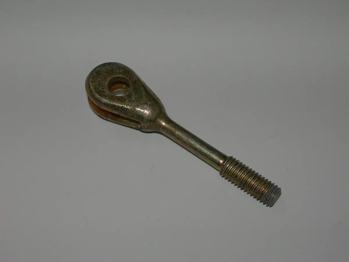 Rod End, Clevis - 10-32 D - Left Threads - Brass 1