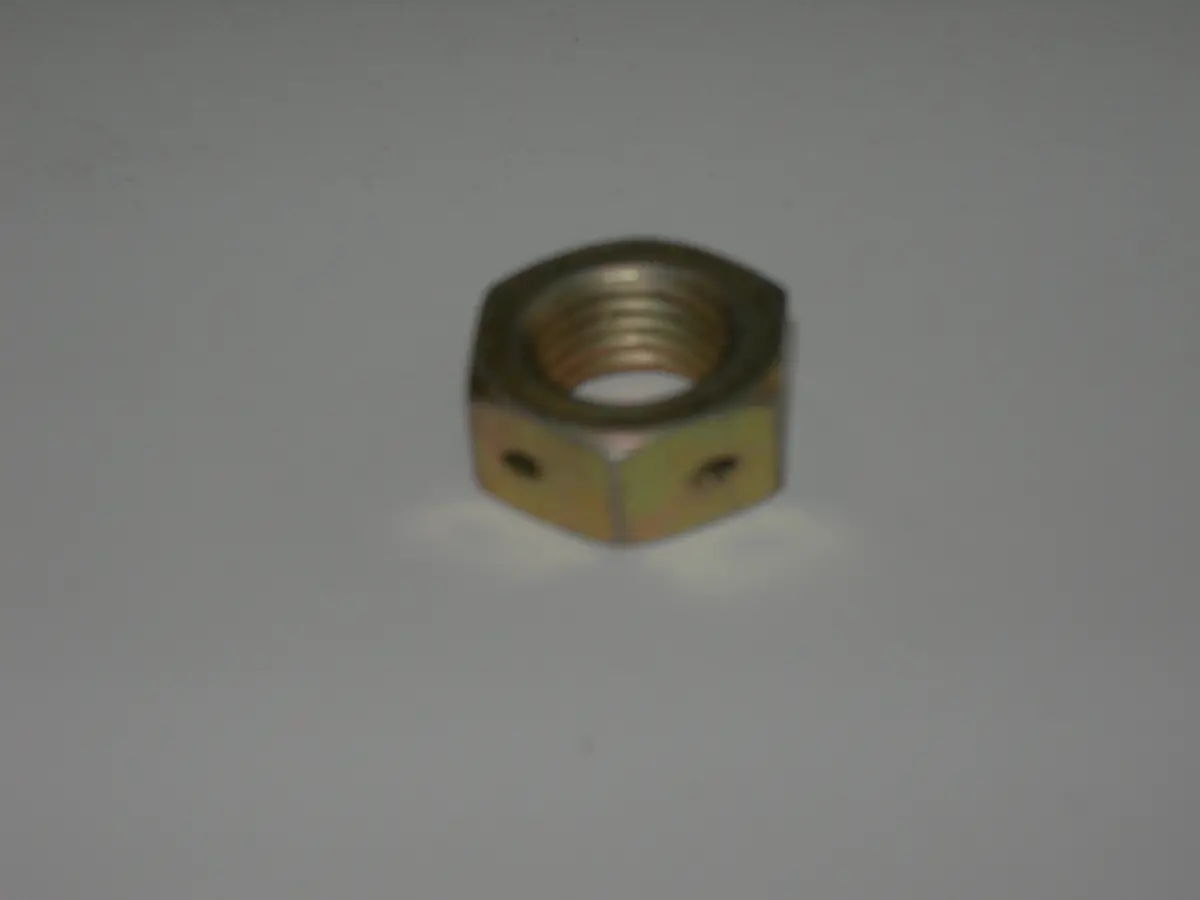 Nut, Jam - Hex Head - Corner Drilled - 3/8-24 - .250" Thick 1
