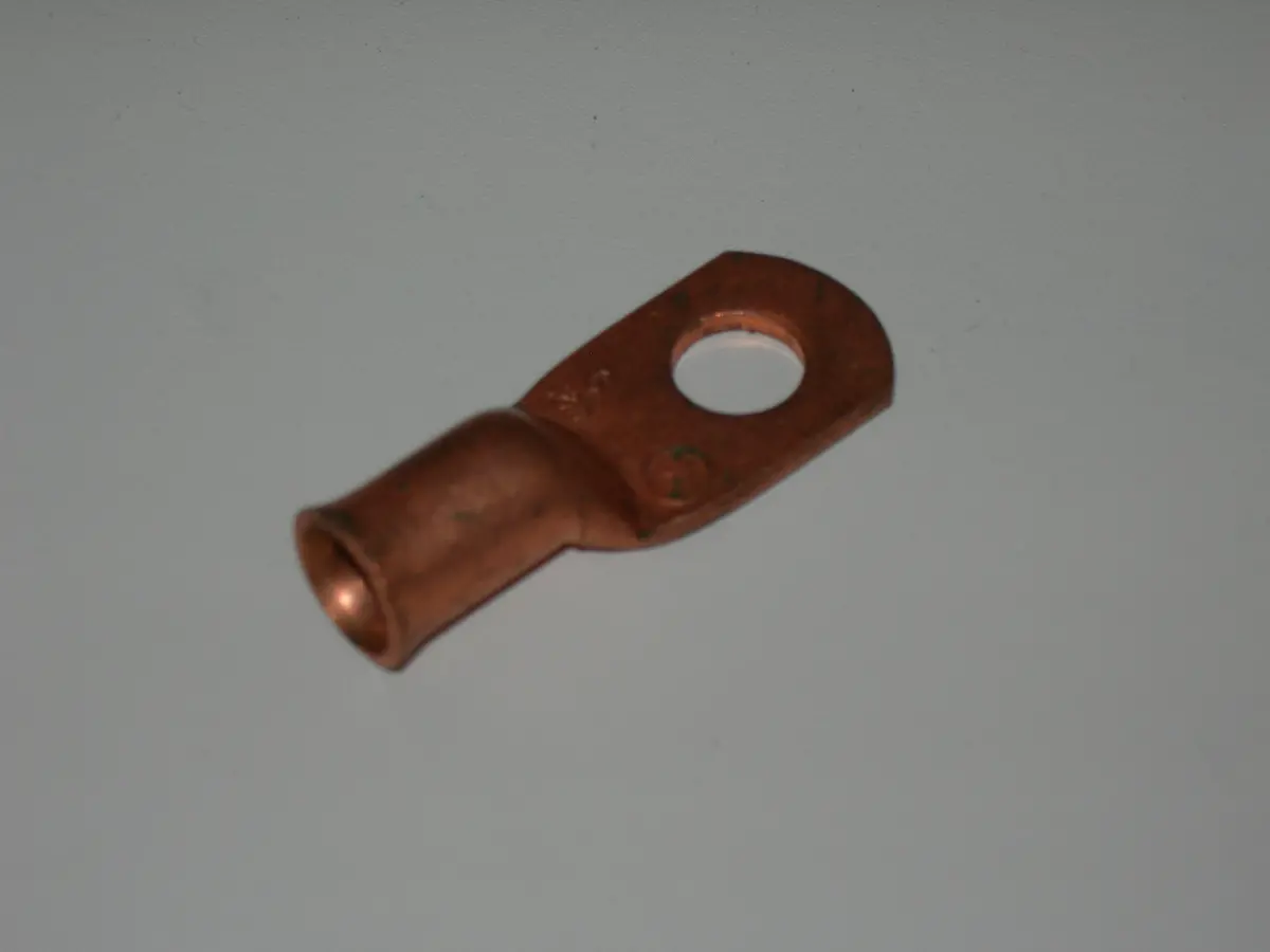 Terminal, Wire - 1/4" Wire - 1/4" Hole - Copper 1