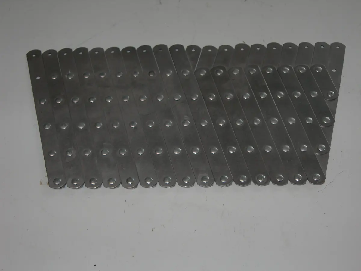 Rivet Fan Spacer, 20 Hole - 1/2" To 2" Spacing - Stainless 1