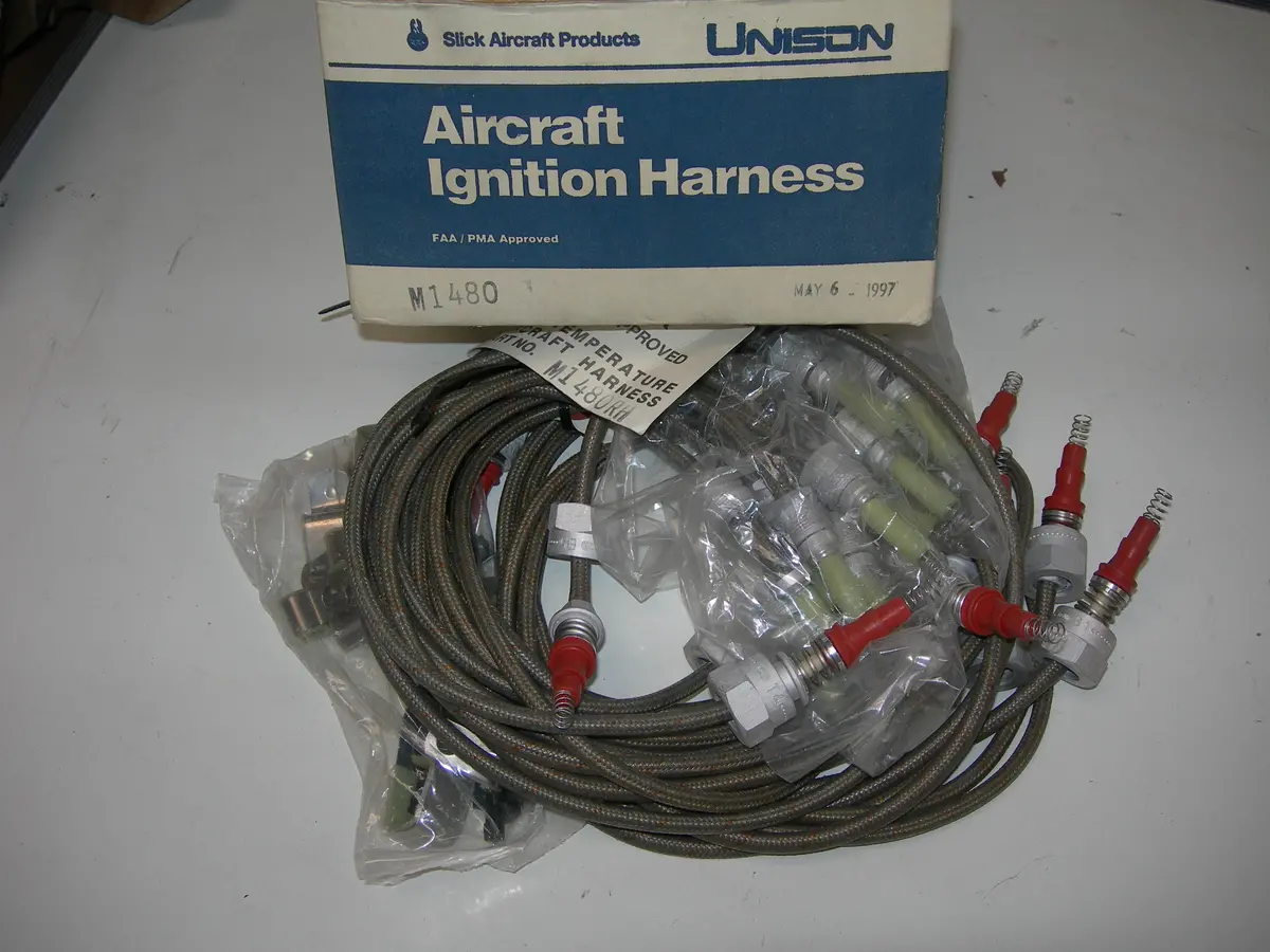 Kit, Harness - Ignition - 6 Cylinder - 3/4" Spark Plug Leads - Slick 600 Series Magnetos - Unison 1