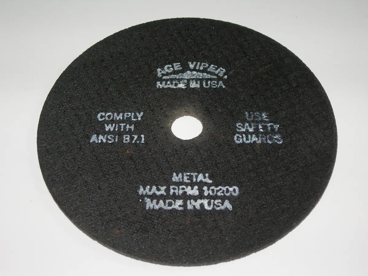 Wheel, Cutting - Steel - 6" Dia - 5/8" Hole - 1/8" Thick 1
