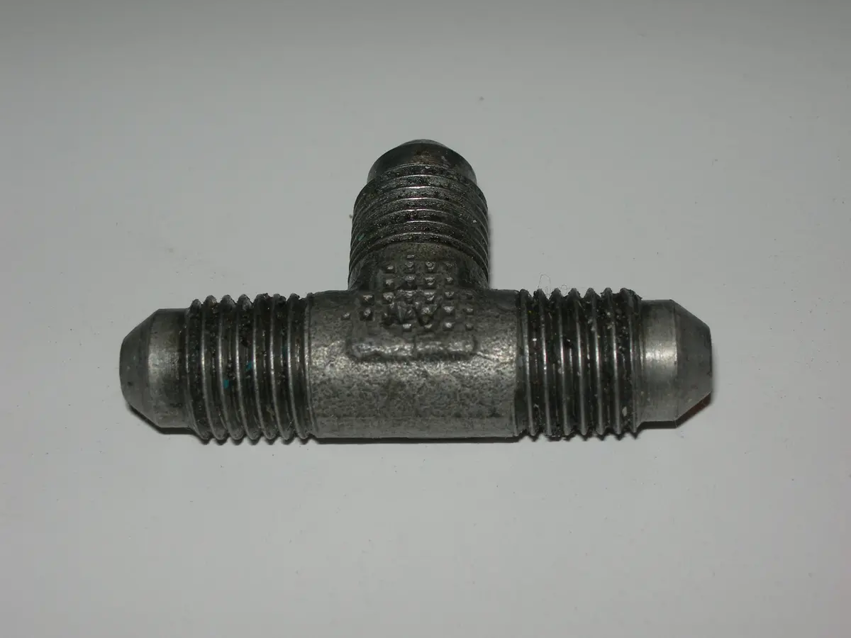 Tee, Adapter - Flare/Flare/Flare - 1/4" Tube Od - Steel 1