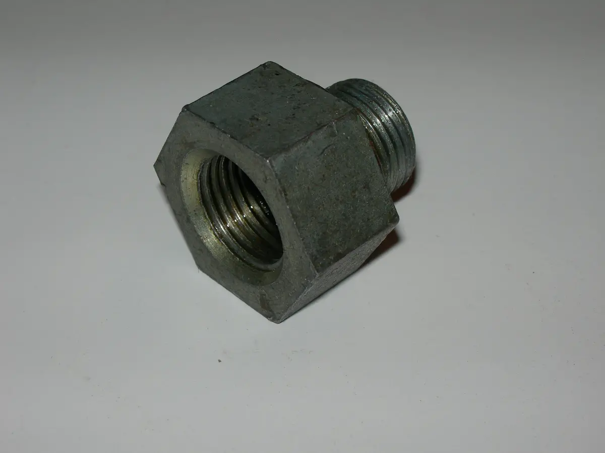 Adapter, Straight - Female/Male - 5/16" Tube Od - 1/2" Tube Od - Steel 1