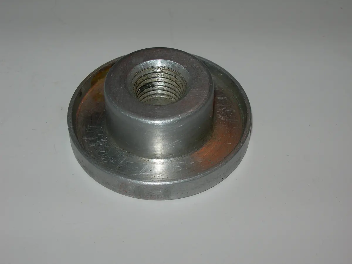 Flange, Fuel Tank - 1 3/4" Base - 5/8" High - 1/4" Female Npt - Aluminum 1