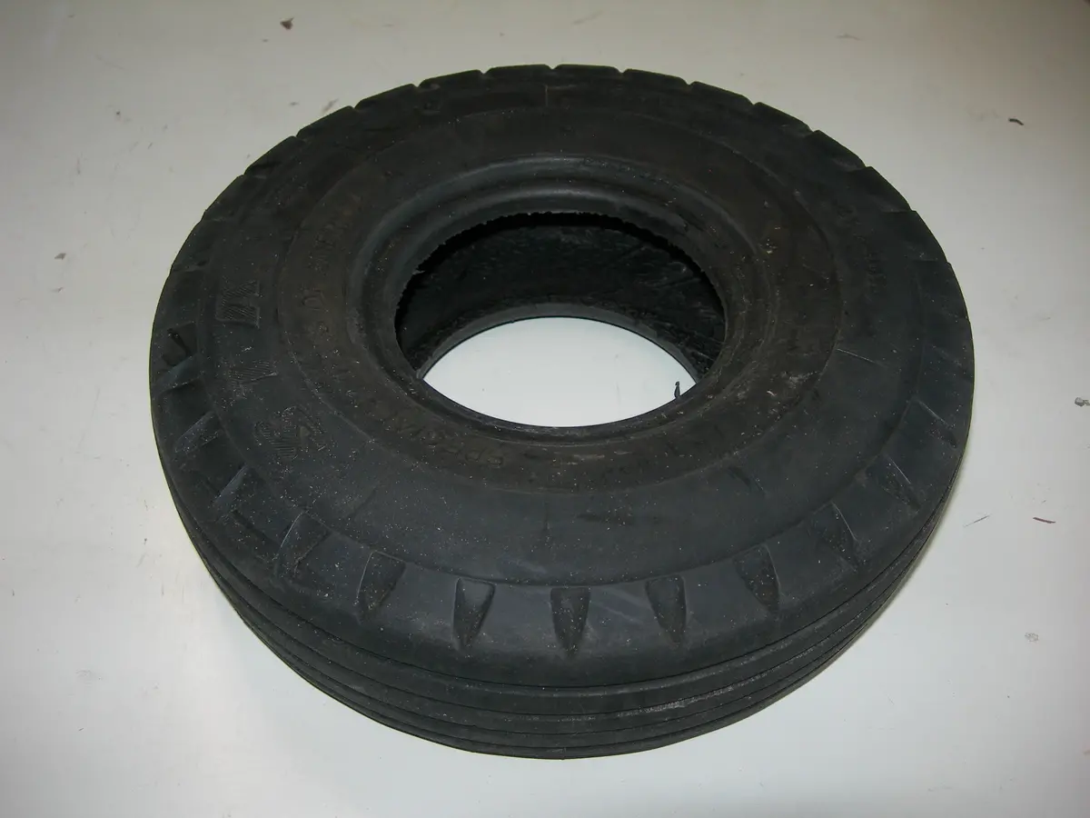 Tire, Tail Wheel - 10" - 4" Wheel - 4 Ply - Sta 1