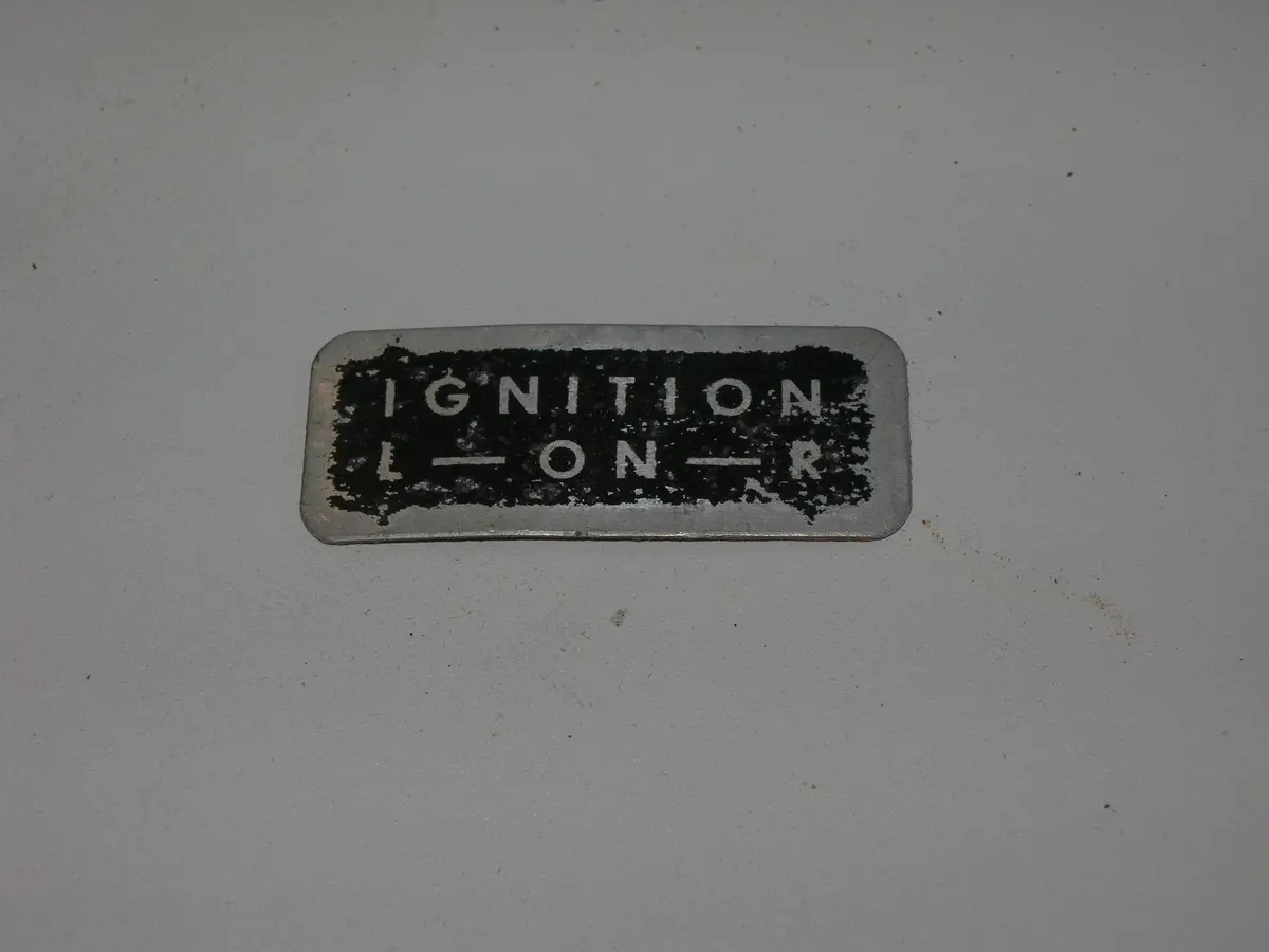 Placard, Ignition L - On - R - Citabria 1