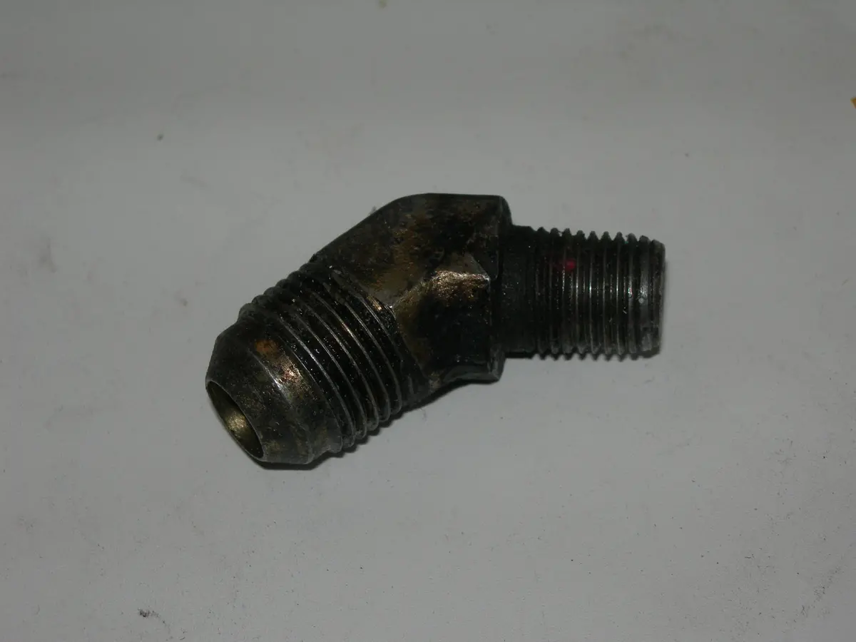 Adapter, Pipe To Flare - 3/8" Pipe - 1/2" Tube - Steel 1