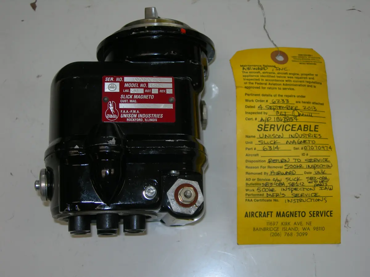 Magneto, Six (6) Cylinder - Slick / Champion 1