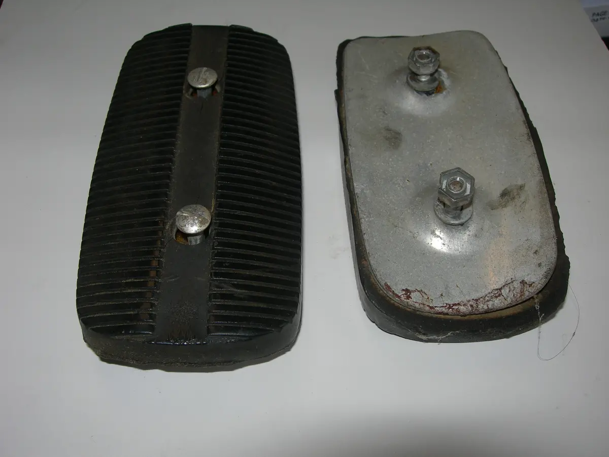 Pad Assembly, Rudder Control - W/ Backing Plate - Piper 1