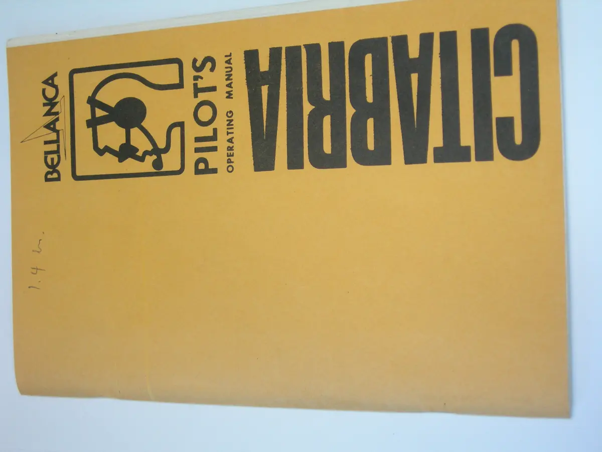 Manual, Pilot's Operating - Citabria - 1979 1