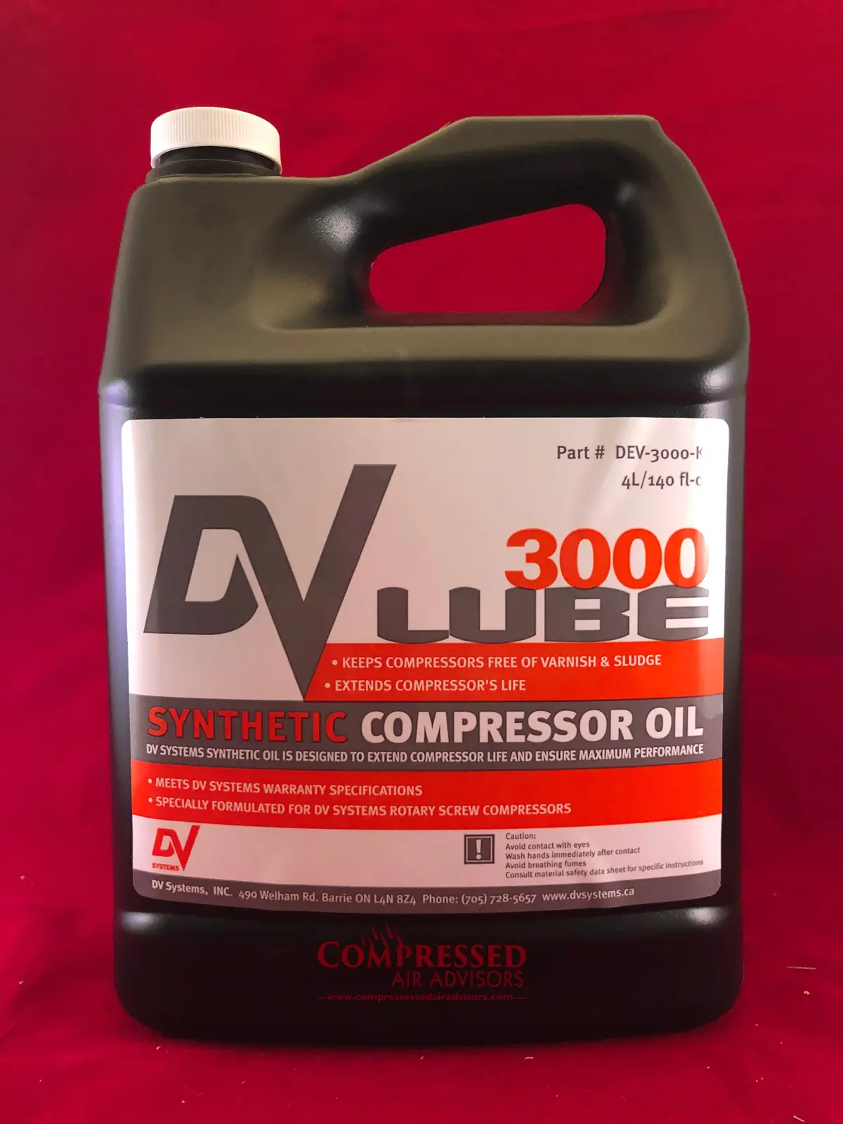Dv Systems Dev 3000 - Synthetic Compressor Oil - 1 Gallon 1