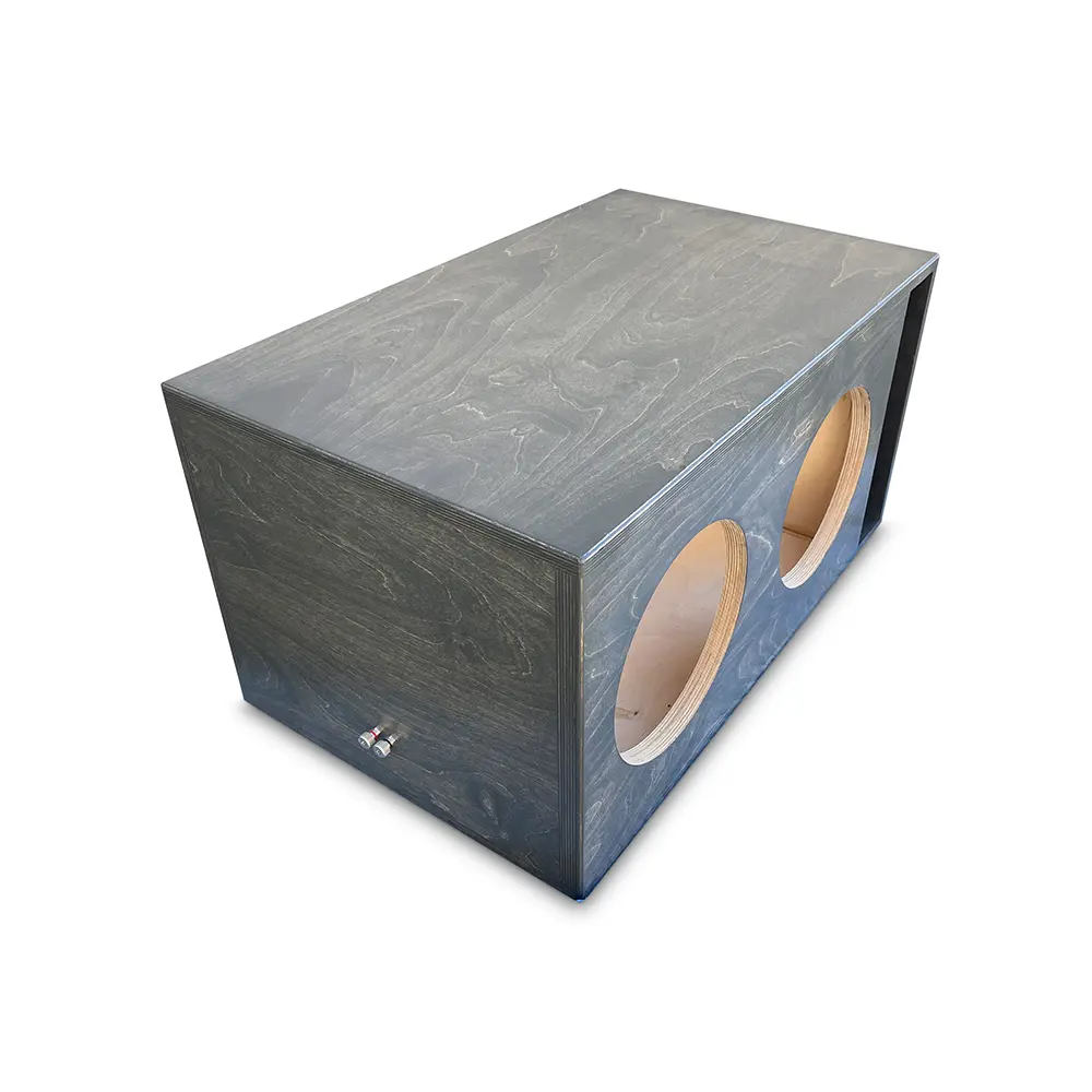 Birch Dual 10" Ported Subwoofer Enclosure 2.5 Cu.Ft. Sub Box 1