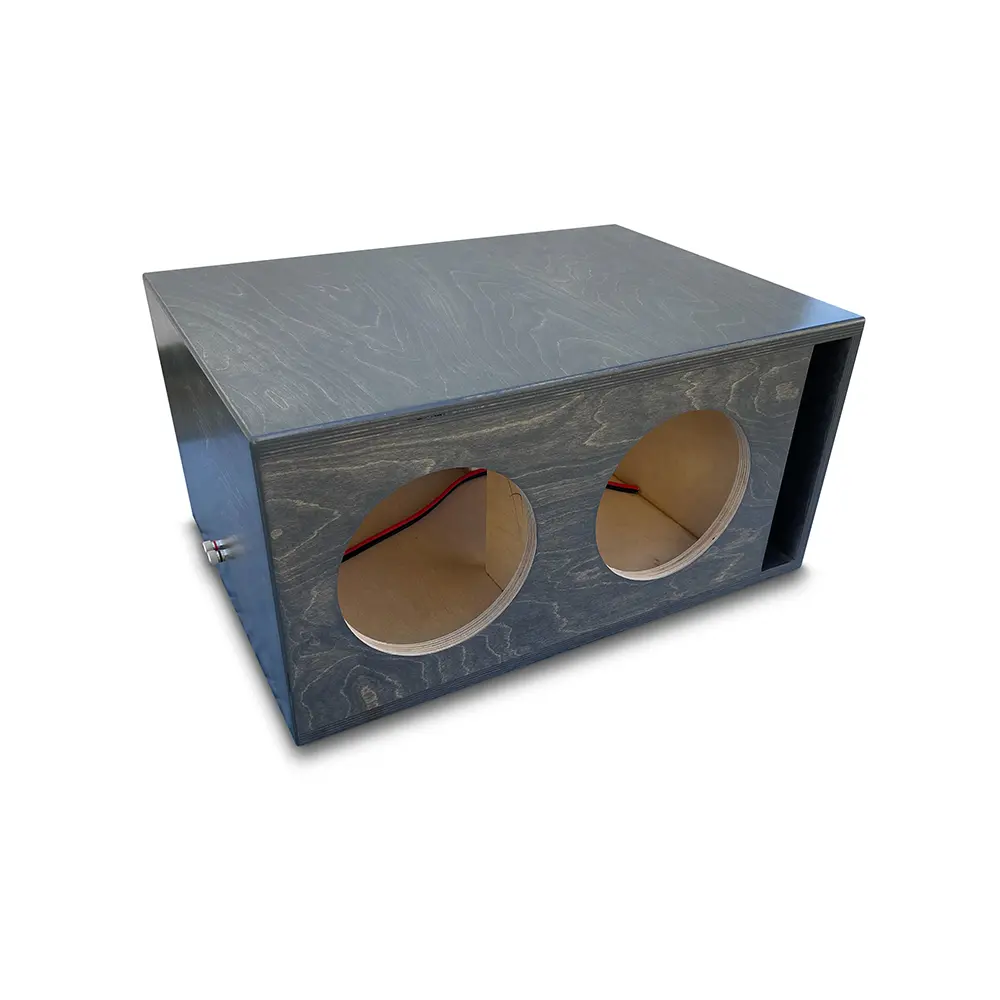 Birch Dual 8" Ported Subwoofer Enclosure 1.5 Cu.Ft. Sub Box 1