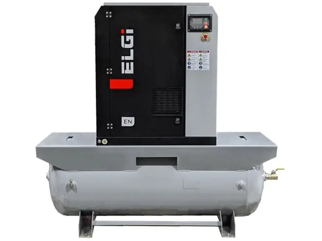 Elgi En15 Tank Mounted Rotary Screw Air Compressor – 20Hp 1