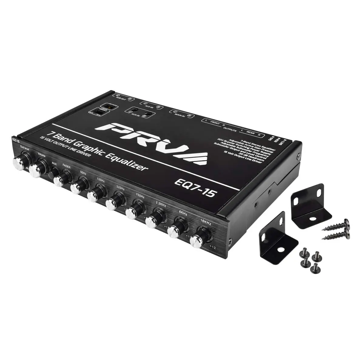 Prv Audio Eq7-15 7 Band 1/2 Din Car Audio Equalizer 1