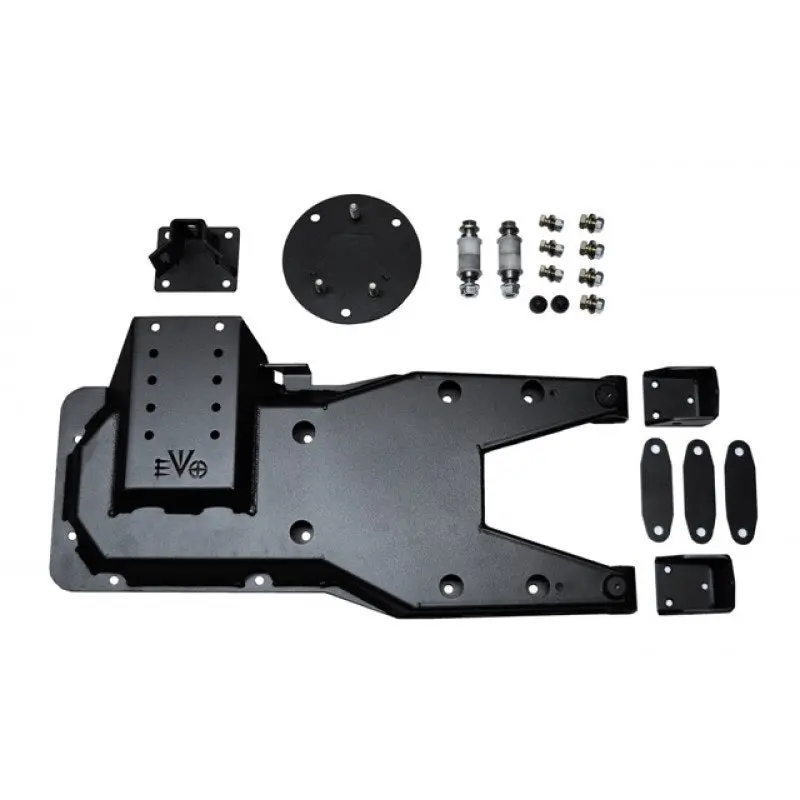 Evo Mfg Pro Hinged Gate Tire Carrier Kit (Black) - '07-'18 Jeep Wrangler Jk Jku 1