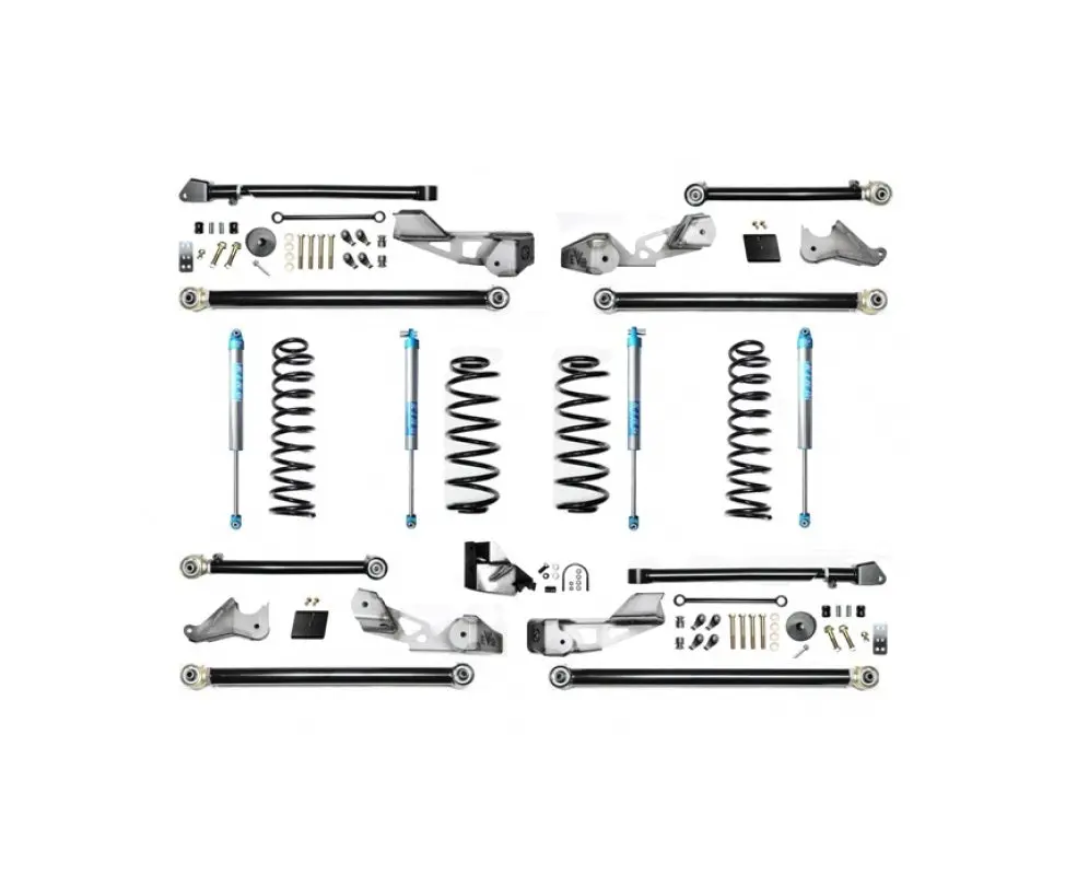 Evo Mfg 3.5" High Clearance Long Arm W/Evo Spec 2.0 Kings '18+ Jeep Wrangler Jlu 1