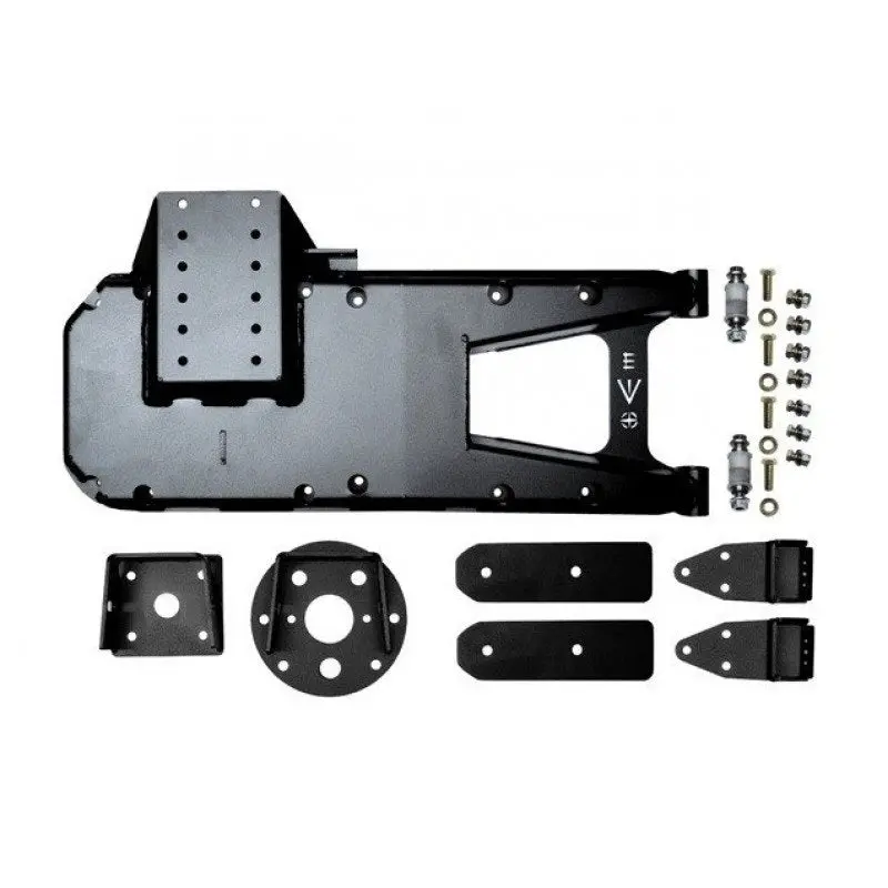 Evo Mfg Hd Hinged Tire Carrier (Black) - '18+ Jeep Wrangler Jl Jlu Evo-3032B 1