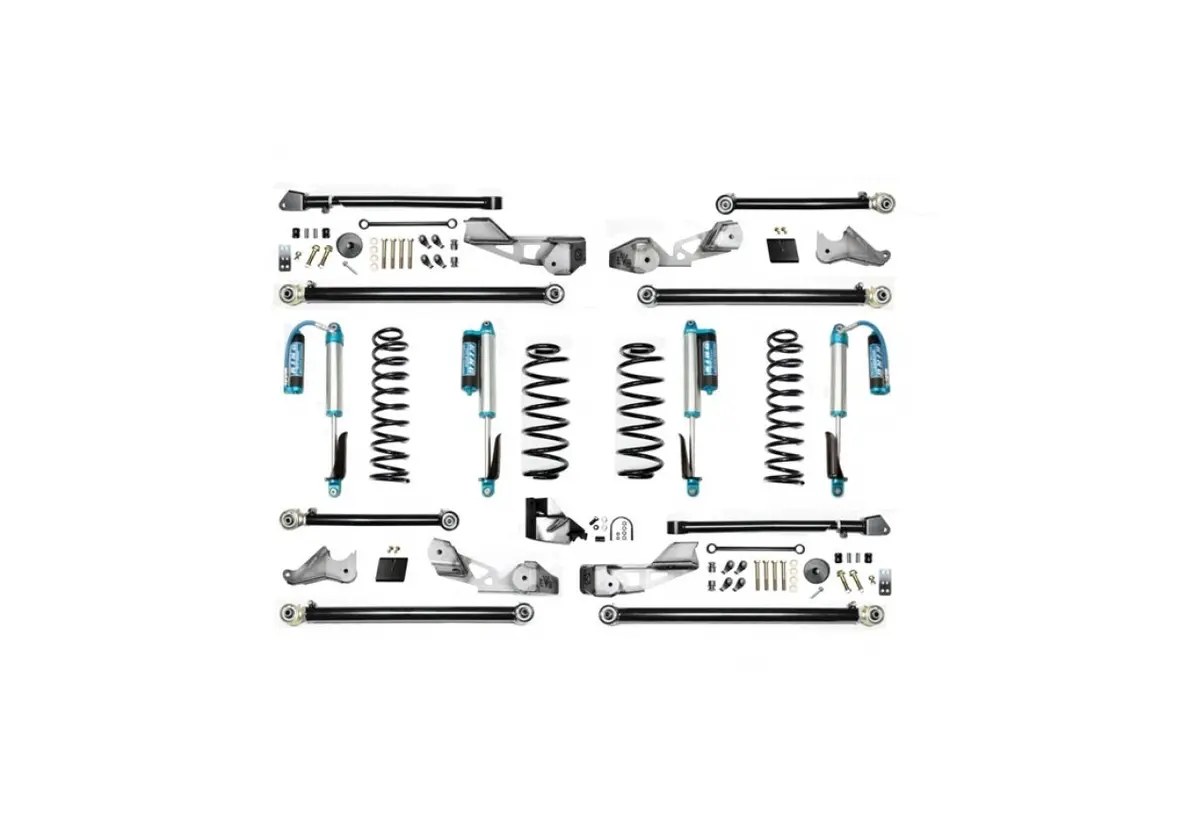 Evo Mfg 4.5" High Clearance Long Arm W/Evo Spec 2.5 Kings '18+ Jeep Wrangler Jlu 1