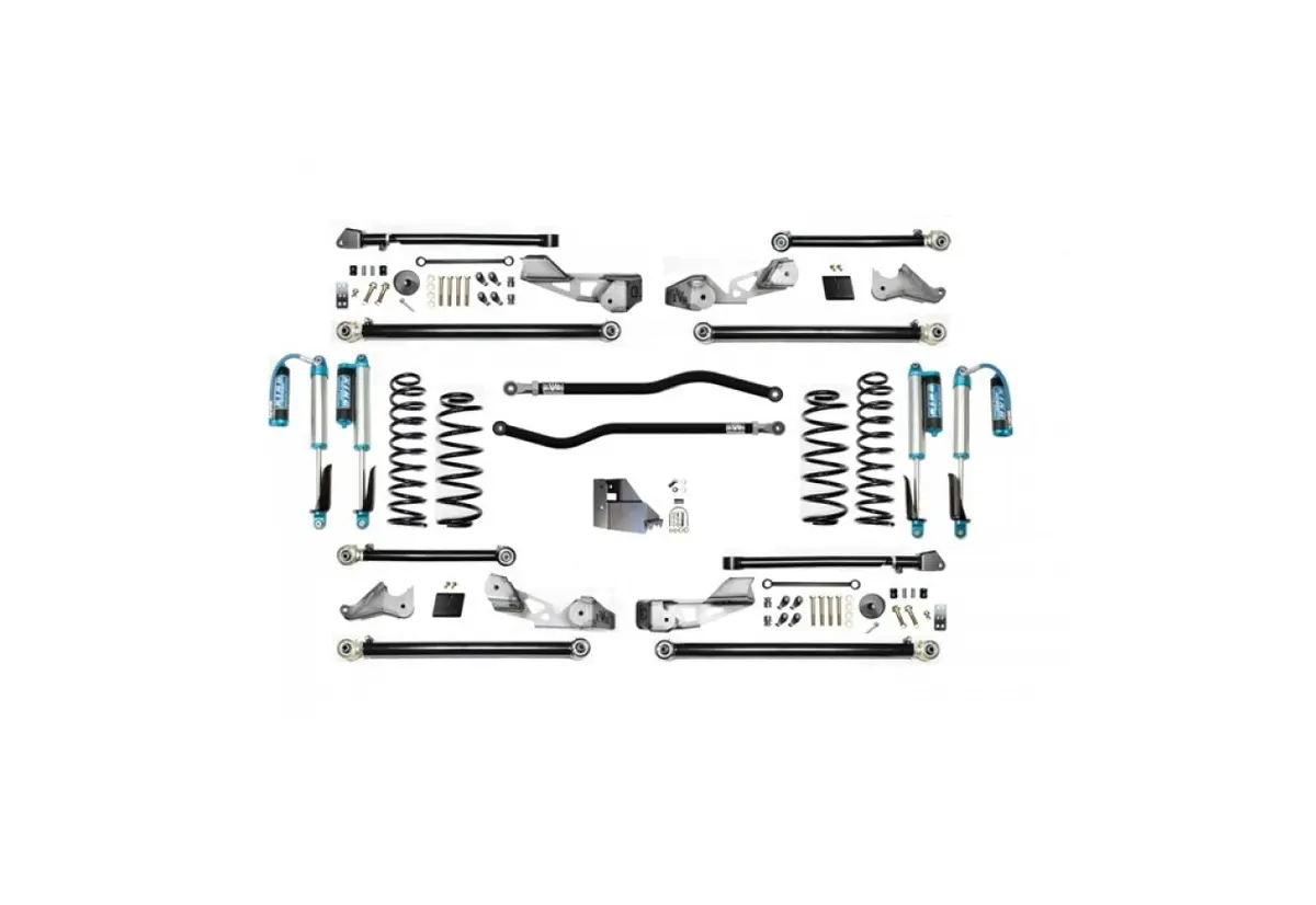 Evo Mfg 4.5" High Clearance Long Arm Plus W/Evo Spec Kings '18+ Jeep Wrangler Jlu 4Dr 1