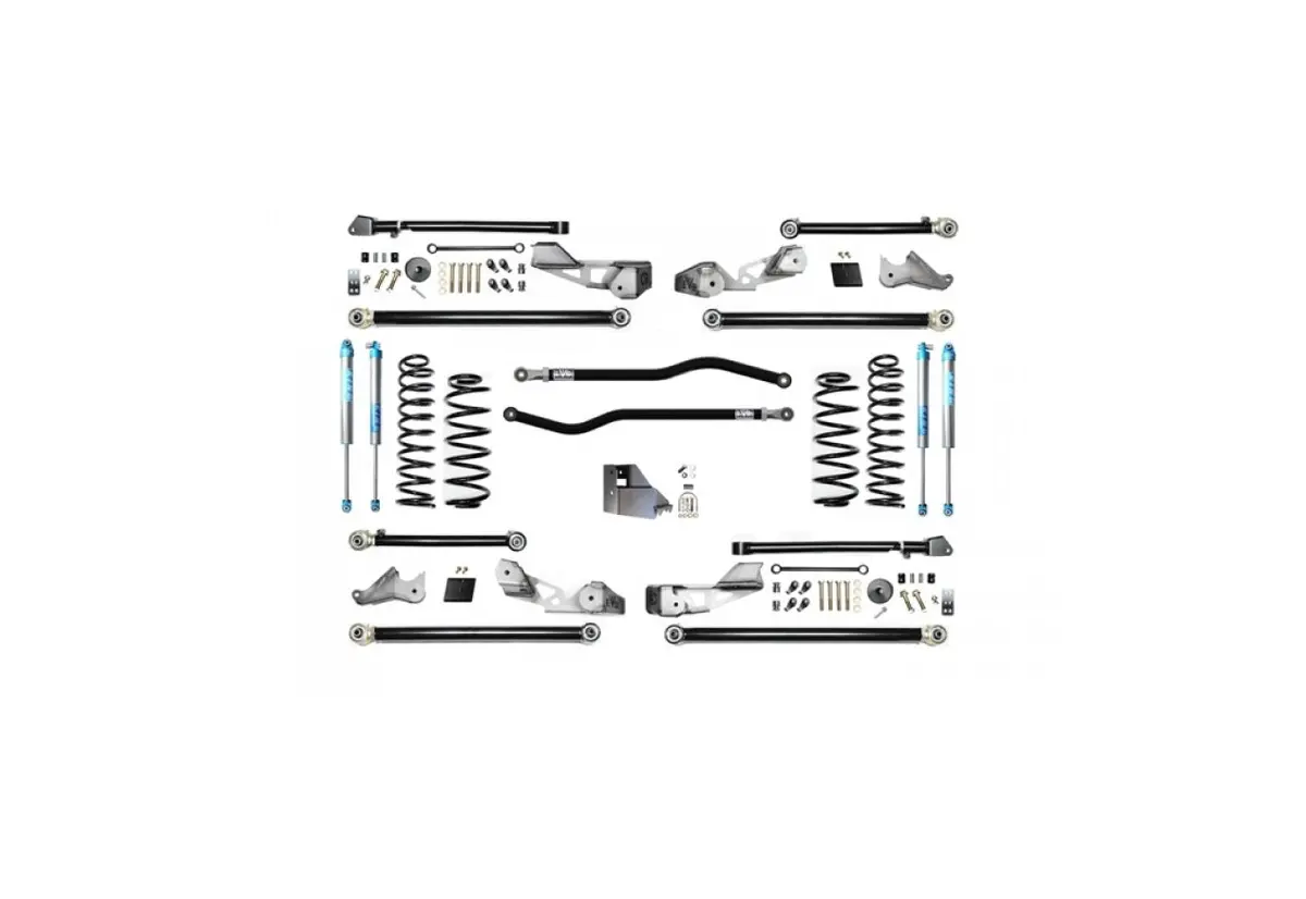 Evo Mfg 4.5" High Clearance Long Arm Plus W/Evo Spec Kings '18+ Jeep Wrangler Jlu 1