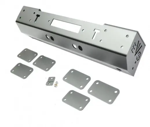 Evo Mfg Quarter Pounder Front Bumper (Bare Steel) For '07-'25 Jeep Wrangler Jk / Jl & '20+ Gladiator Jt 1