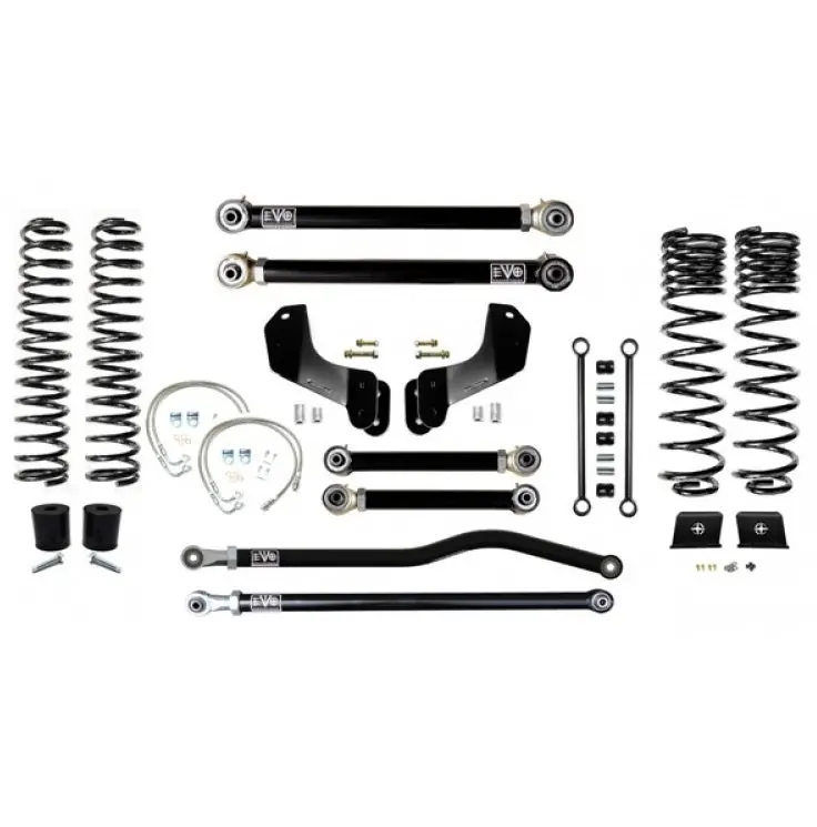Evo Mfg Hd 4.5" Diesel Enforcer Overland Stage 3 Plus No Shocks For '20+ Jeep Gladiator Jt 1