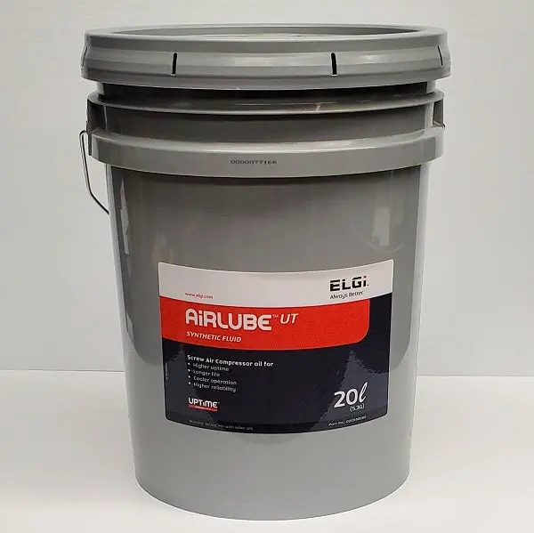 Elgi Airlube Ut Synthetic Fluid – 5.3 Gallon (20 Liter) Jug Pn: 000998102 1