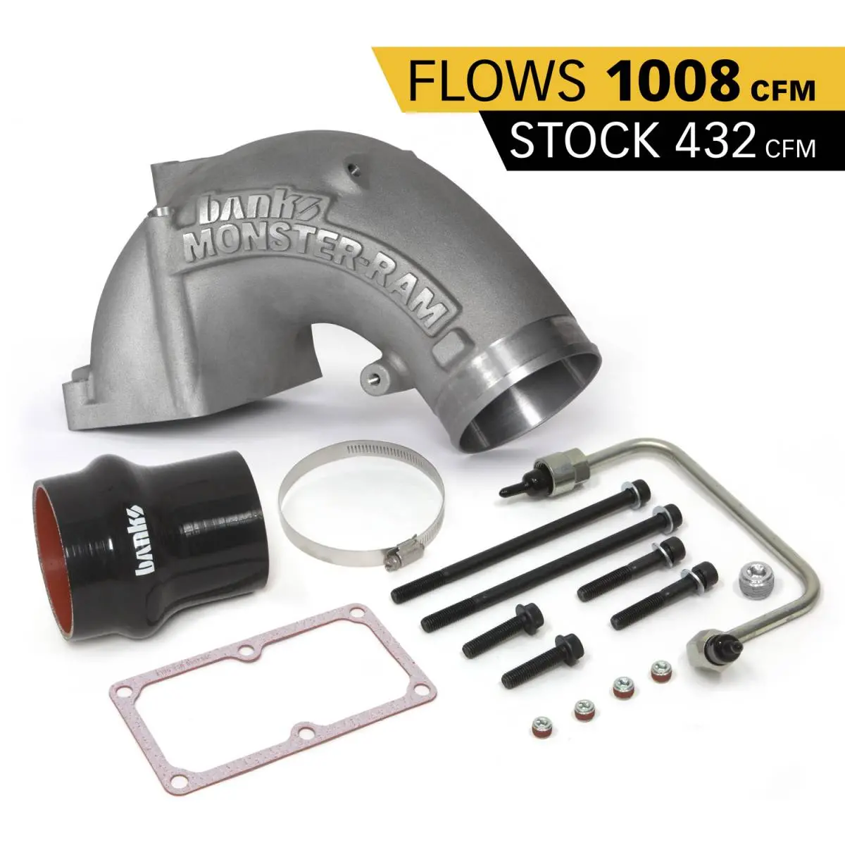 Banks Monster-Ram Intake System 4" With Fuel Line For Cummins 6.7L 1