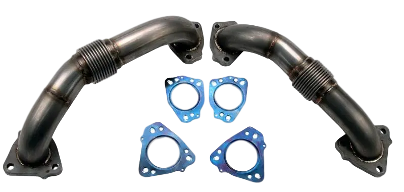 2017-2023 L5p Duramax 2 Inch Stainless Up-Pipe Kit For Oem Manifolds W/ Gaskets 1