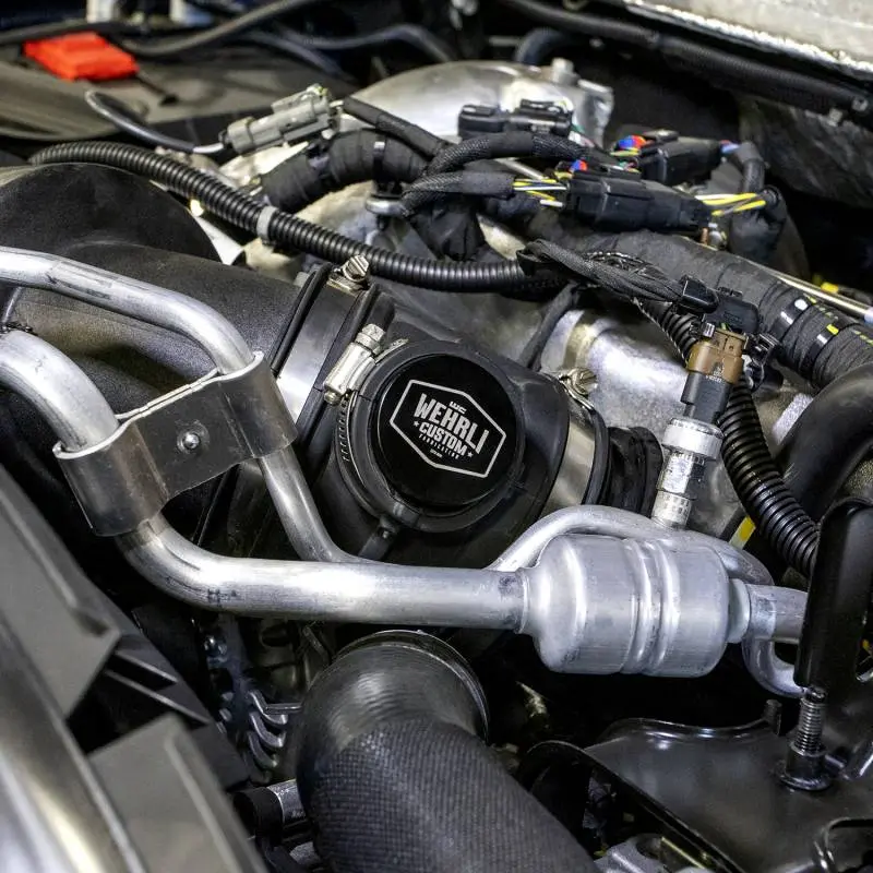 Wcfab 2017+ Duramax Billet Black Anodized Turbo Resonator Plug 1