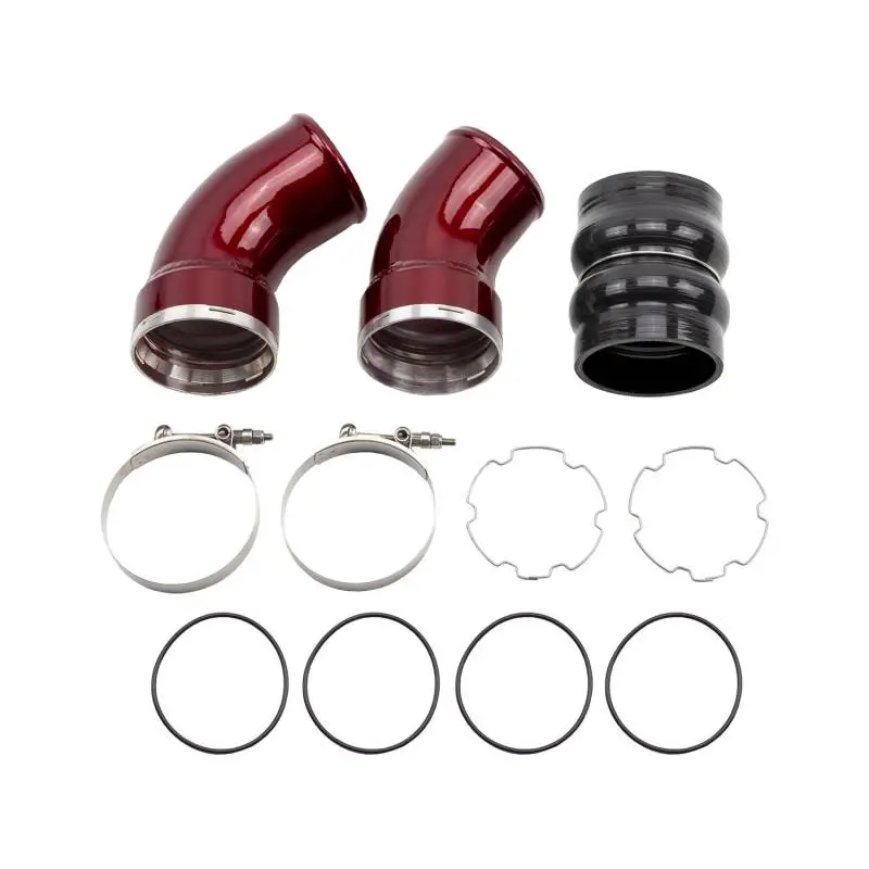 Wcfab 2006-2010 Lbz/Lmm Duramax 3.5" Passenger (Cold) Side Intercooler Pipe Kit 1