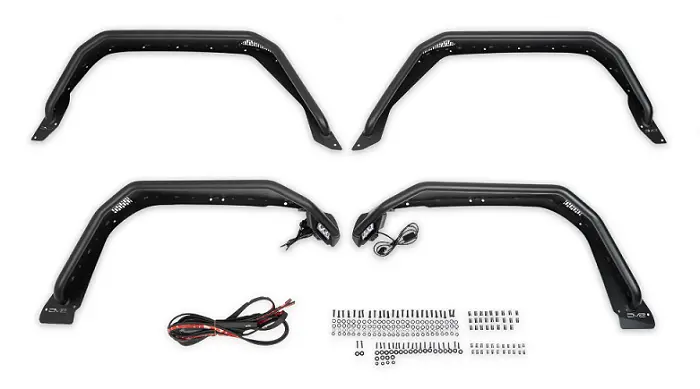 Dv8 Offroad Front & Rear Spec Series Fender Flares For '20+ Jeep Gladiator Jt Truck 1