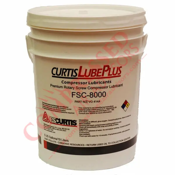 Fs-Curtis - Fsc Max Fluid - Premium Rotary Screw Compressor Lubricant - 5 Gallon Pail, Pn: Fsc-8000-5 1