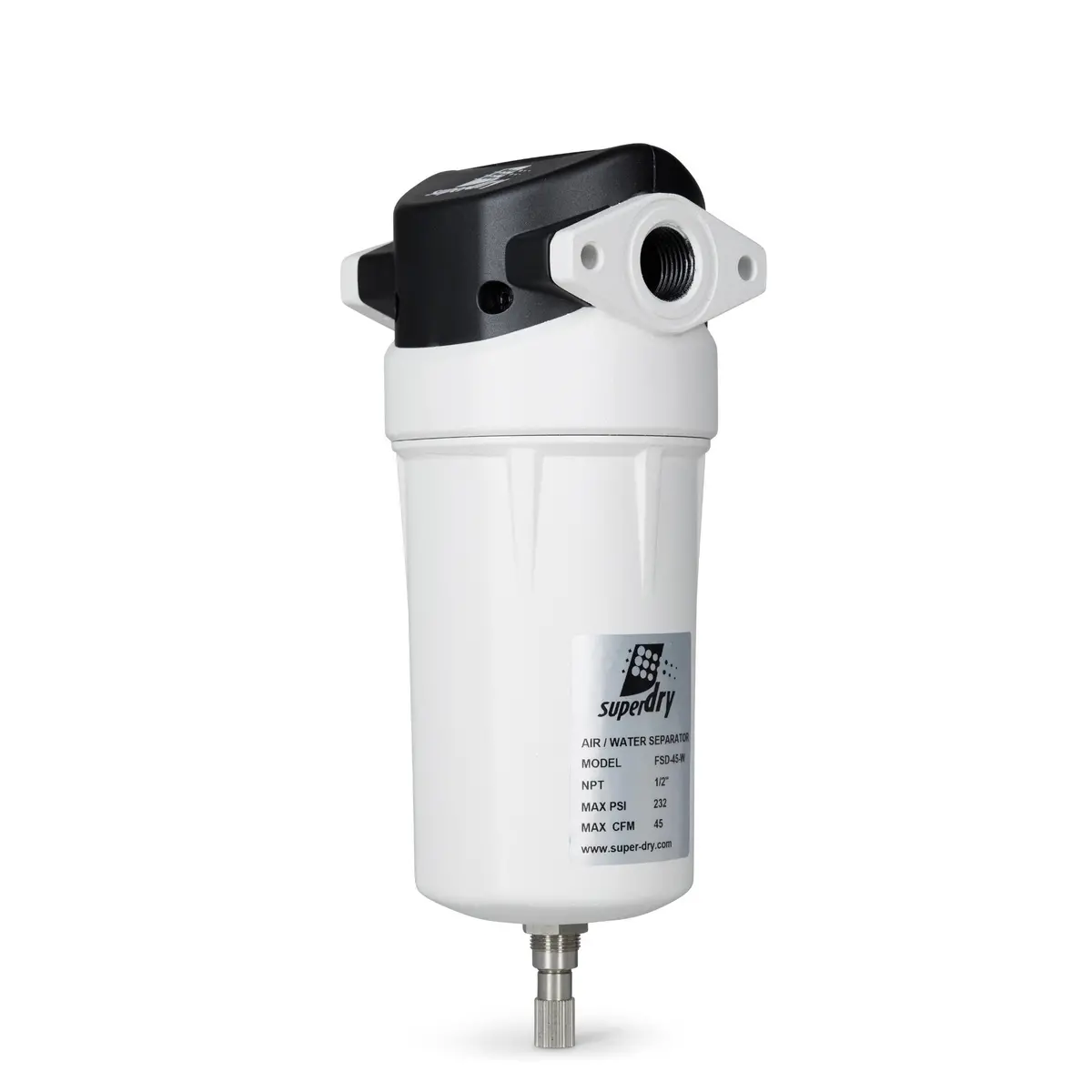Super-Dry Fsd-45-W - Water Separator Up To 45 Cfm, Pn: 330-100 1