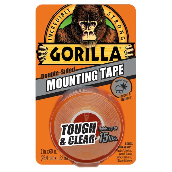 Gorilla Clear Mounting Tape  Roll- 25.4Mm X 1.52M Gg41022 1