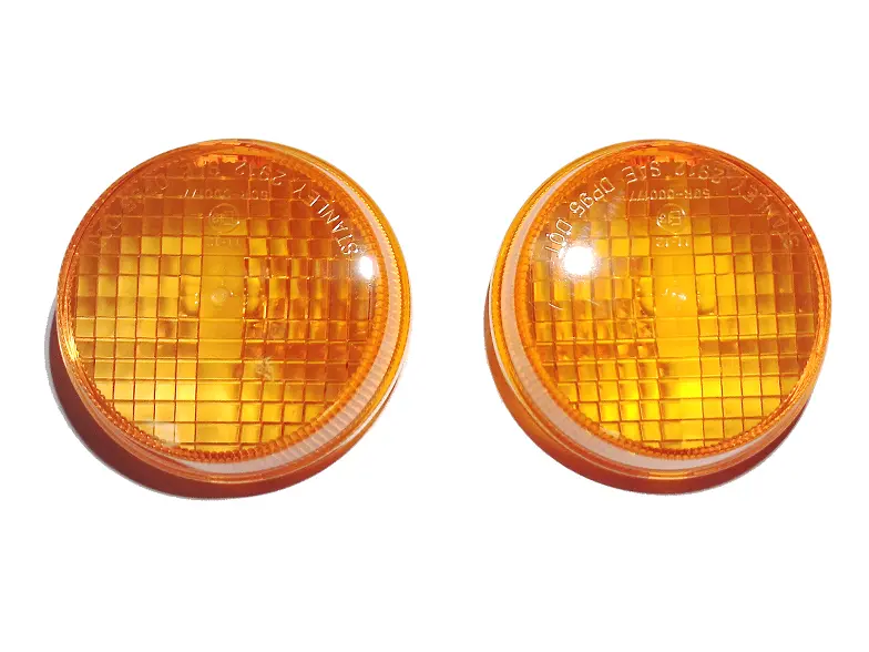 1997-2020 Honda Cb, Fury, Interstate, Sabre, Shadow, Stateline, Valkyrie Oem Turn Signal Lens 33401-Mfr-305 (Set Of 2) H96 1