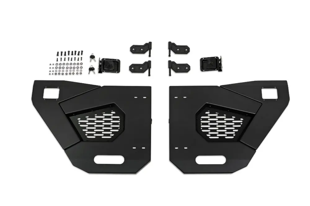 Dv8 Offroad Spec Series Rear Half Doors Kit For '18+ Jeep Wrangler Jlu & '20+ Gladiator Jt 1