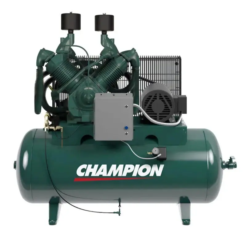 Champion Hr25-24 – 25 Hp R-70 Two-Stage Reciprocating Air Compressor | 240-Gallon Horizontal Tank 1