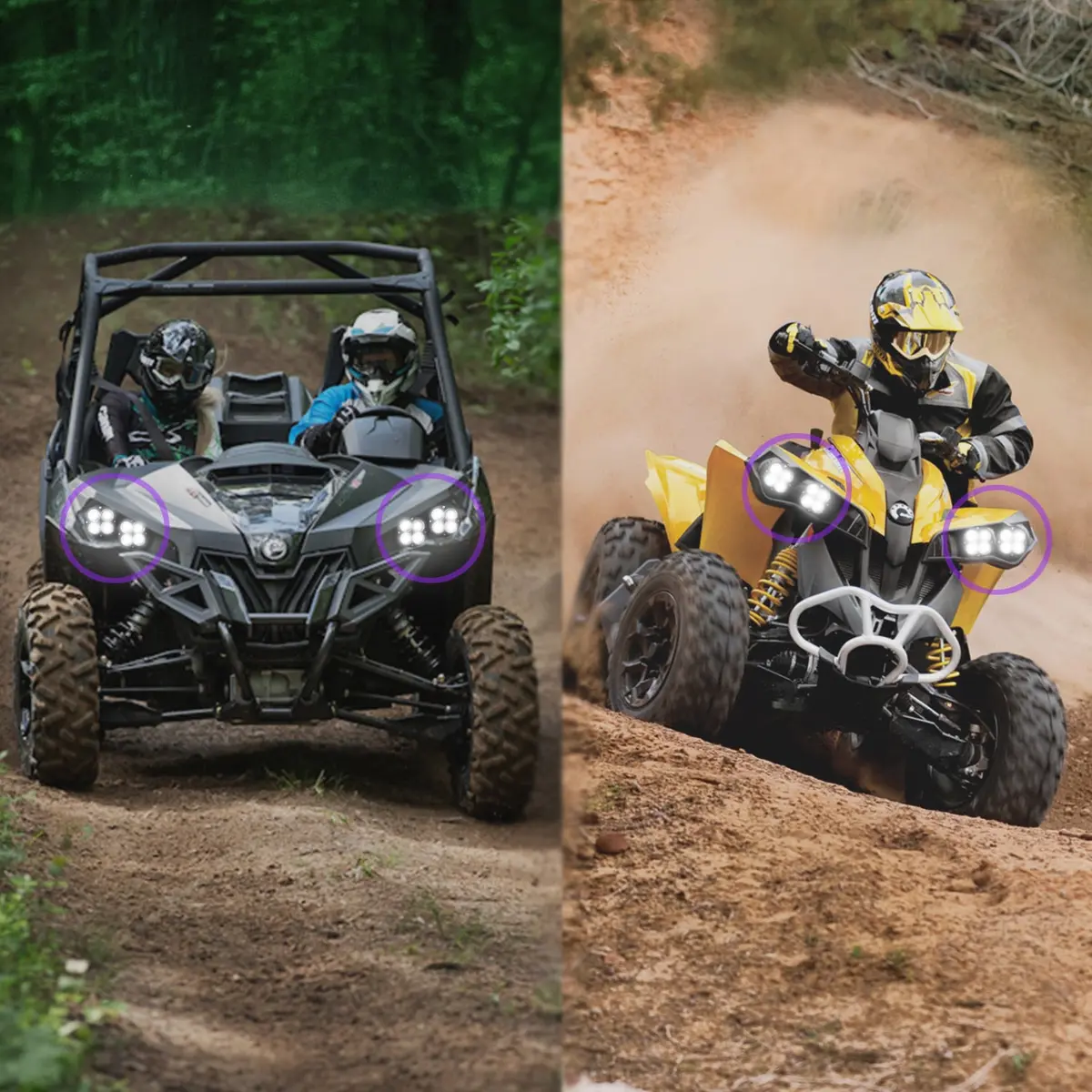 Baja Designs Can-Am, Maverick(13-16)/Renegade(11-16) Led Headlight Kit 1