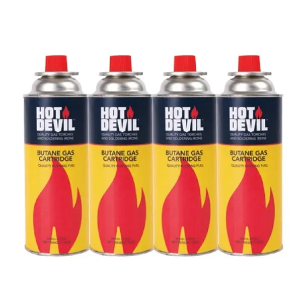 Hot Devil Butane Gas Cartridge  4 Pack-Hd200c 1
