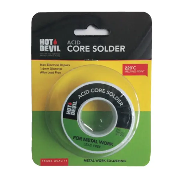 Hot Devil Acid Core Solder (Metal Work) Hdacs 1
