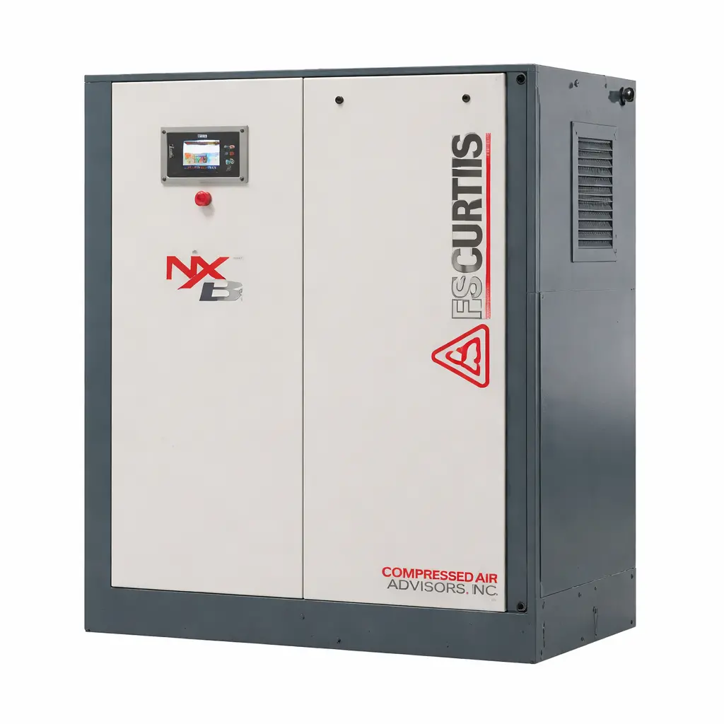 Fs-Curtis Nxb18 – 25 Hp Fixed Speed Rotary Screw Air Compressor  Base Mounted 1