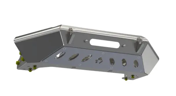 Artec Industries Bantam Series Front Bumper W/ Aluminum Skid For '18+ Jeep Wrangler Jl / Jlu & '20+ Gladiator Jt 1