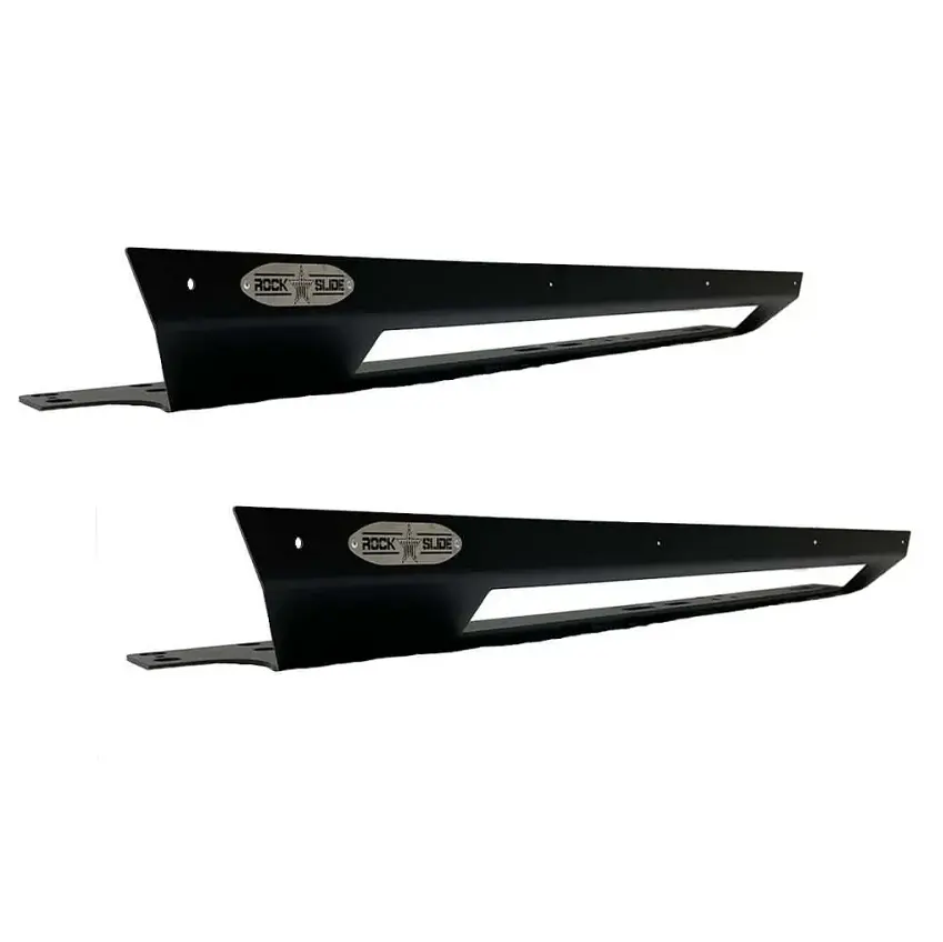 Rock Slide Engineering Step Slider Skid Plates 3.0 For '18-Newer Jeep Wrangler Jlu Unlimited 4 Door 1