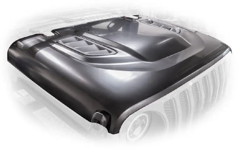 Dv8 Offroad Rubicon Replica Hood For '18+ Jeep Wrangler Jl / Jlu & '20+ Gladiator Jt 1