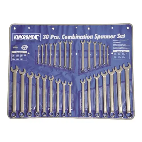 Kincrome 30 Piece Combo Spanner Set Metric  K3030 1